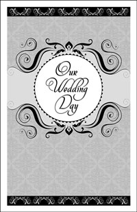 Wedding Program Cover Template 13A - Graphic 2